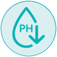 Nedsatt pH i spyttet 