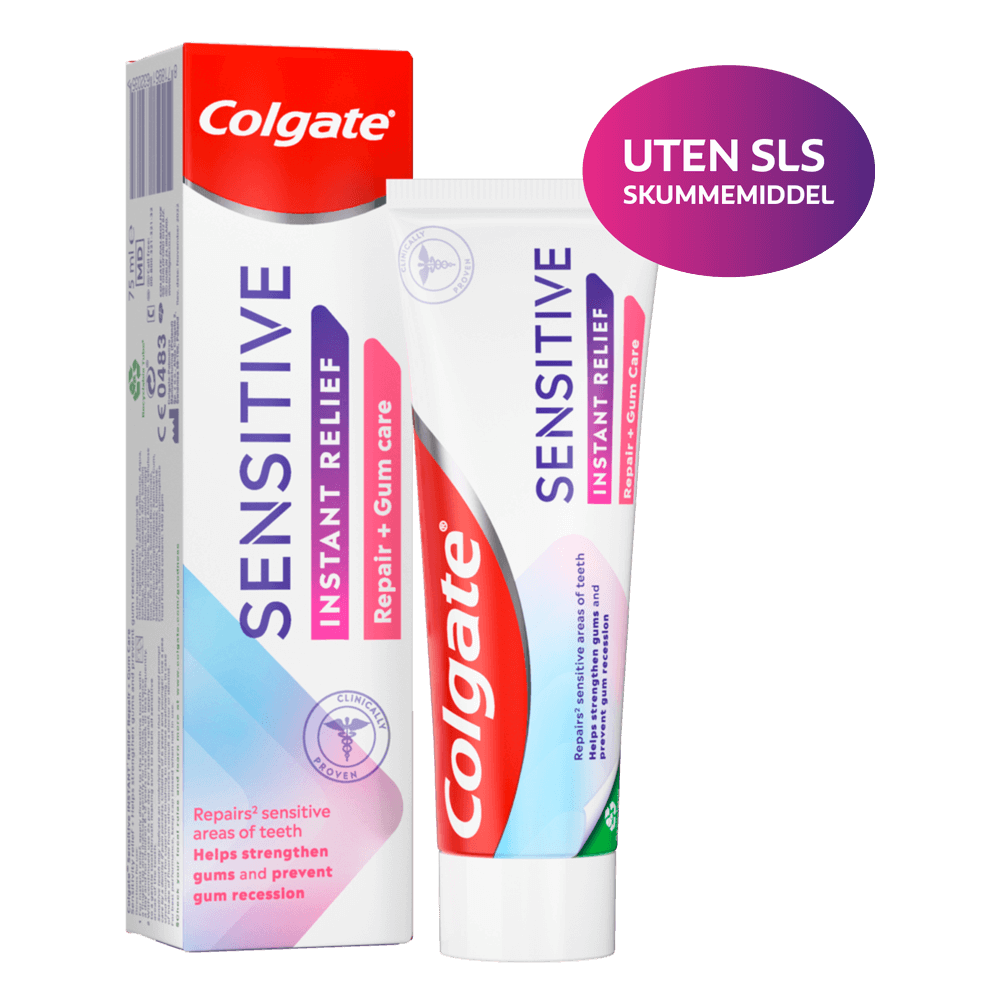 billede af Colgate Sensitive Instant Relief Repair + Gum care tandpasta