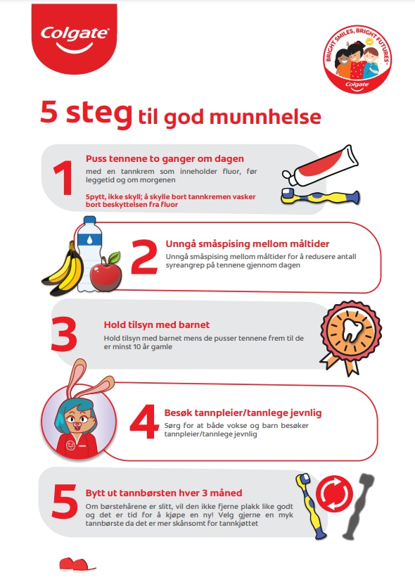 5 steg til god munnhelse